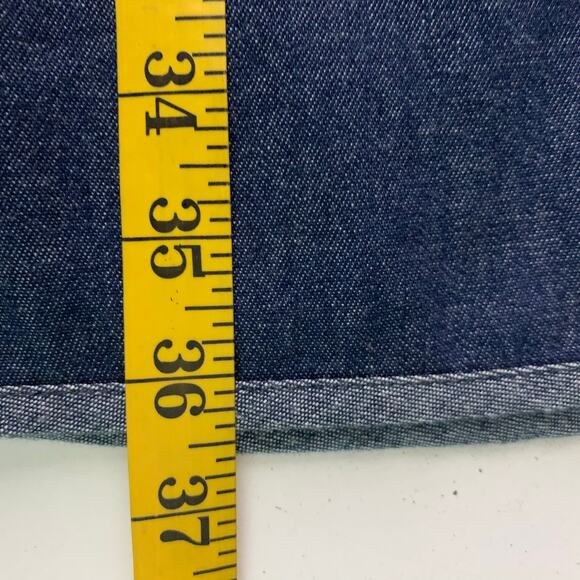 VOOM JOY HAN Dress Small Chambray Empire Waist Front Pockets Vintage 90's Y2K - Picture 14 of 14